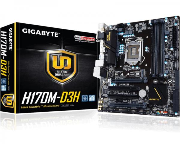 Gigabyte Intel MB GA-H170M-D3H 1151