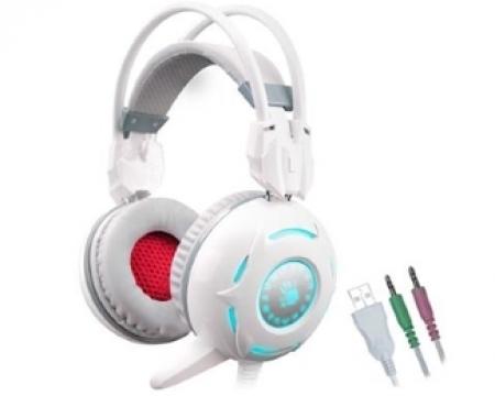A4 TECH G300 Bloody Gaming slušalice sa mikrofonom bele
