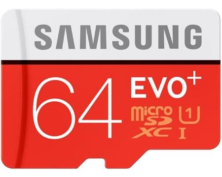 SAMSUNG EVO PLUS UHS-I MicroSDXC 64GB class 10 + Adapter MB-MC64DA
