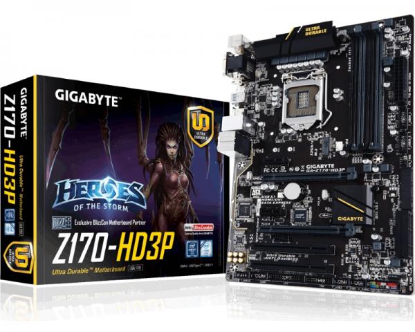 Gigabyte Intel MB GA-Z170-HD3P 1151