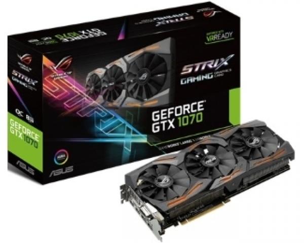 ASUS nVidia GeForce GTX 1070 8GB 256bit STRIX-GTX1070-O8G-GAMING