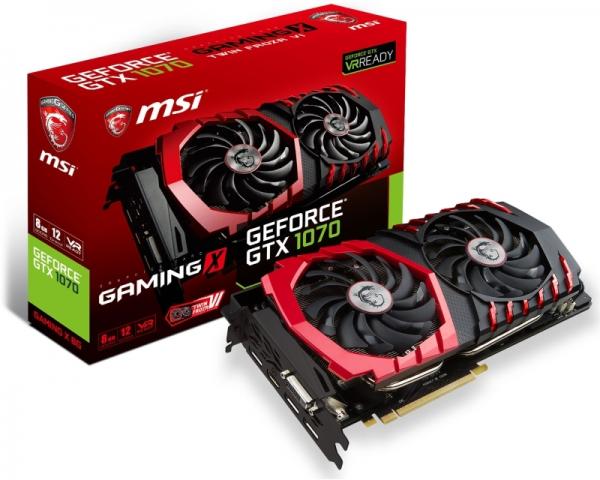 MSI nVidia GeForce GTX 1070 8GB 256bit GTX 1070 GAMING X 8G