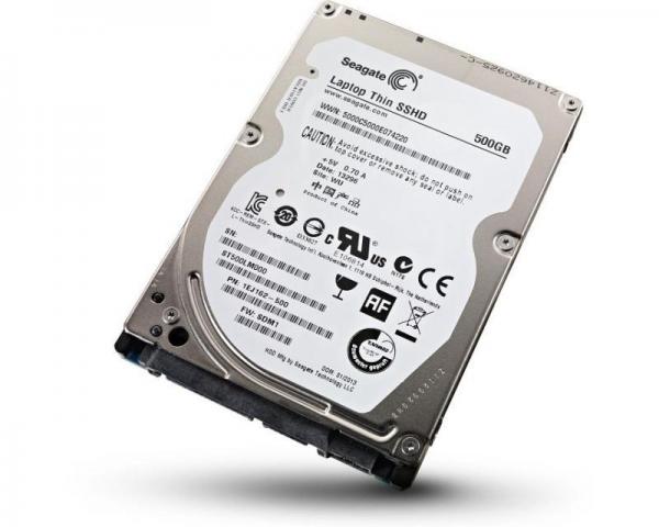 SEAGATE 500GB 2.5 SSHD SATA III MLC 8GB 64MB 5.400rpm ST500LM000