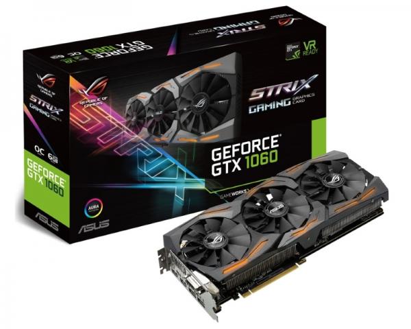 ASUS nVidia GeForce GTX 1060 6GB 192bit STRIX-GTX1060-O6G-GAMING