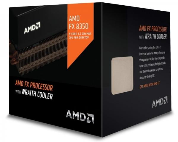 AMD FX-8350 8 cores 4.0GHz (4.2GHz) Black Edition Box with Wraith Cooler