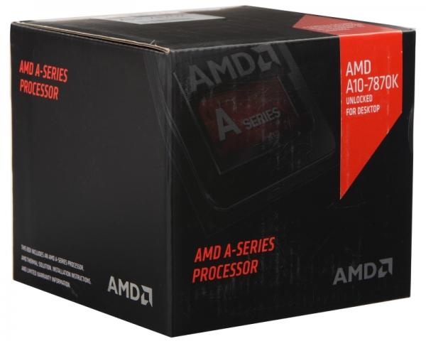 AMD A10-7870K 4 cores 3.9GHz (4.1GHz) Radeon R7 Black Edition Box with 125W quiet cooler
