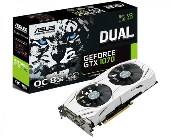 Asus NVD GTX1070 8GB 256bit DUAL-GTX1070-O8G
