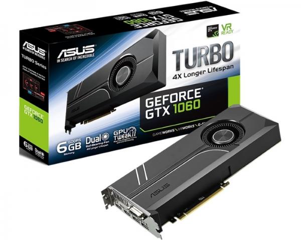 ASUS nVidia GeForce GTX 1060 6GB 192bit TURBO-GTX1060-6G