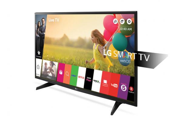 LG 43LH590V LED TV 43 Full HD, WebOS 3.0 SMART, T2, Metal/Black, Two pole stand