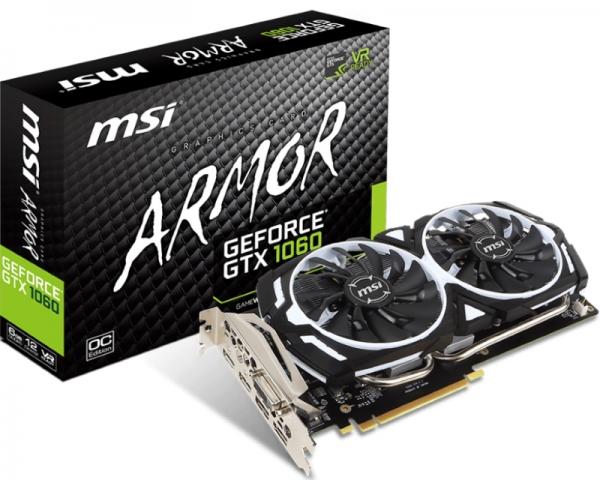 MSI nVidia GeForce GTX 1060 6GB 192bit GTX 1060 ARMOR 6G OCV1