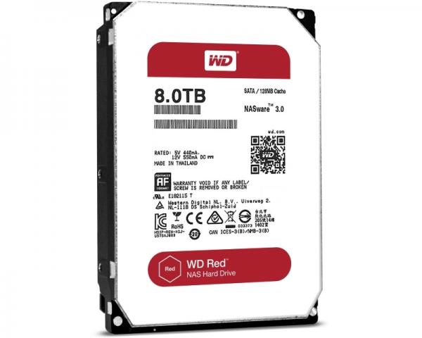 WD 8TB 3.5 SATA III 128MB 5400 WD80EFZX Red