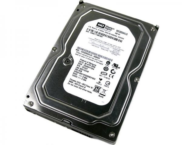 WD 320GB+ SATA2 8MB 7200 WD3200AVJS