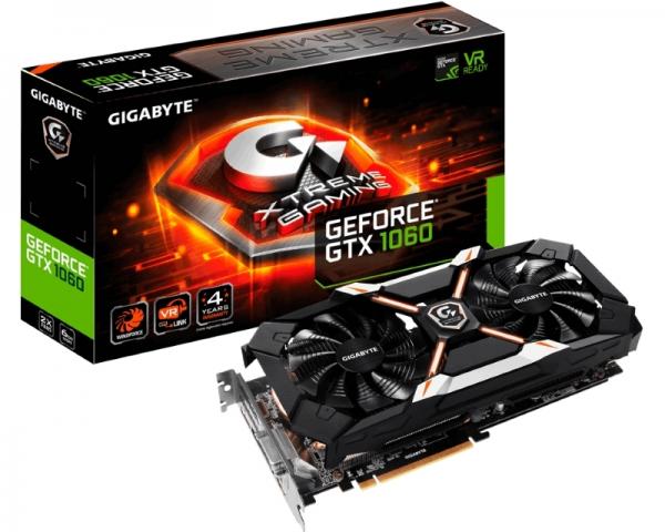 GIGABYTE nVidia GeForce GTX 1060 6GB 192bit GV-N1060XTREME-6GD
