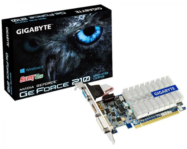 GIGABYTE nVidia GeForce 210 1GB 64bit GV-N210SL-1GI rev.1.1