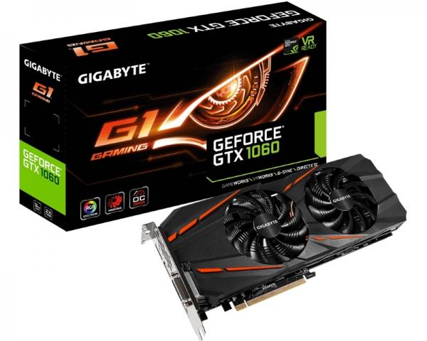 GIGABYTE nVidia GeForce GTX 1060 3GB 192bit GV-N1060G1 GAMING-3GD