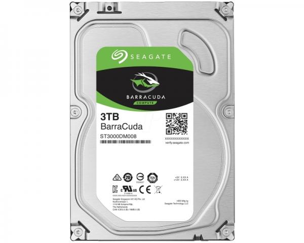 SEAGATE 3TB 3.5 SATA III 64MB 7.200 ST3000DM008 Barracuda Guardian