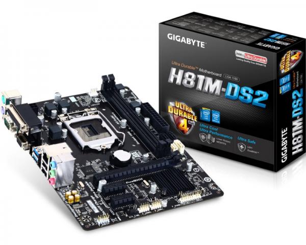 Gigabyte Intel MB GA-H81M-DS2 3.0 1150