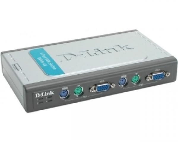 D-LINK DKVM-4K KVM switch 4port PS/2 + 2 seta kablova
