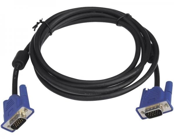 GREEN CONNECTION Kabl VGA D-sub M/M 1.8m HQ feritno jezgro crni