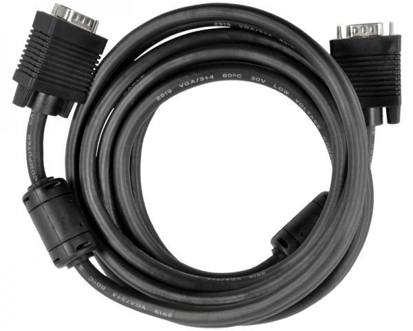 SENCOR Kabl VGA D-sub M/M 5m HQ feritno jezgro crni SCO 505-050