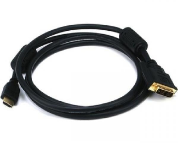 FAST ASIA Kabl HDMI (M) - DVI-D Single Link (M) 2m feritno jezgro crni