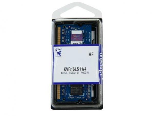 Kingston SODIMM DDR3 4GB 1600MHz KVR16LS11/4 1.35V