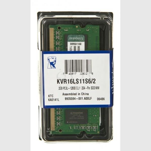 Kingston SODIMM DDR3 2GB 1600MHz KVR16LS11S6/2 1.35V