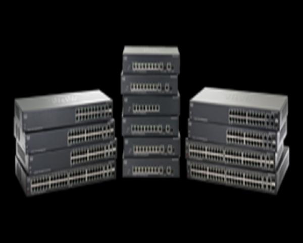 SF 300-24 24-port 10/100 Managed Switch with Gigabit Uplinks