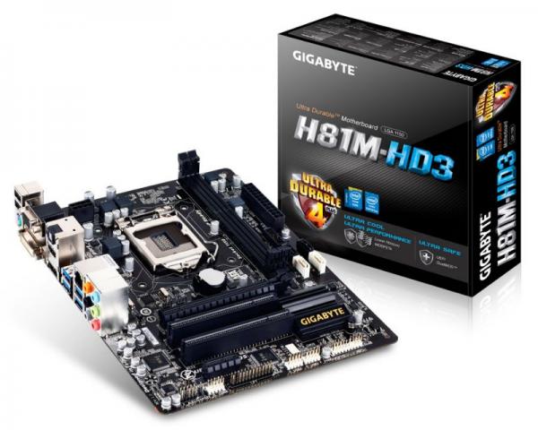 Gigabyte Intel MB GA-H81M-HD3 2.0 1150