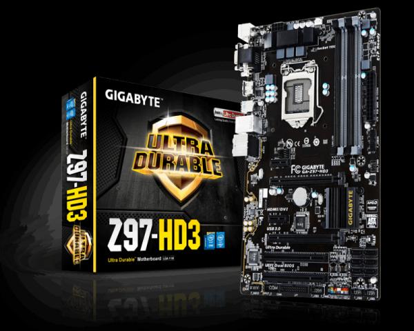 Gigabyte Intel MB GA-Z97-HD3 2.1 1150