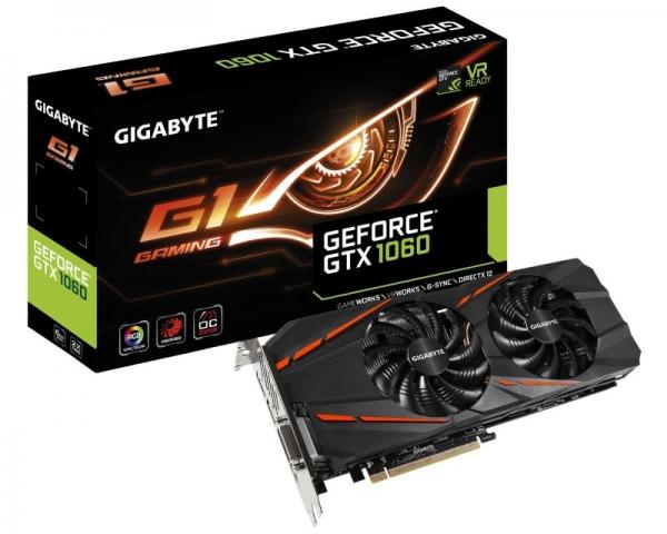 Gigabyte NVD GTX 1060 6GB DDR5 192bit GV-N1060G1 GAMING-6GD 2.0