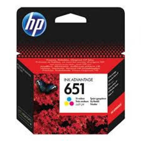 HP 651 Tri-color Ink Advantage Cartridge C2P11AE