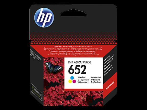 HP 652 Tri-color Ink Advantage Cartridge F6V24AE
