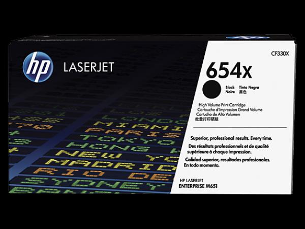 HP 654X Black LaserJet Toner Cartridge High Yield za seriju M651/M680 CF330X