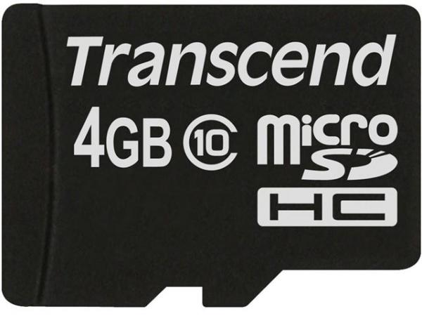 MEM SD MICRO 4GB HC Class 10 - bez adaptera TS
