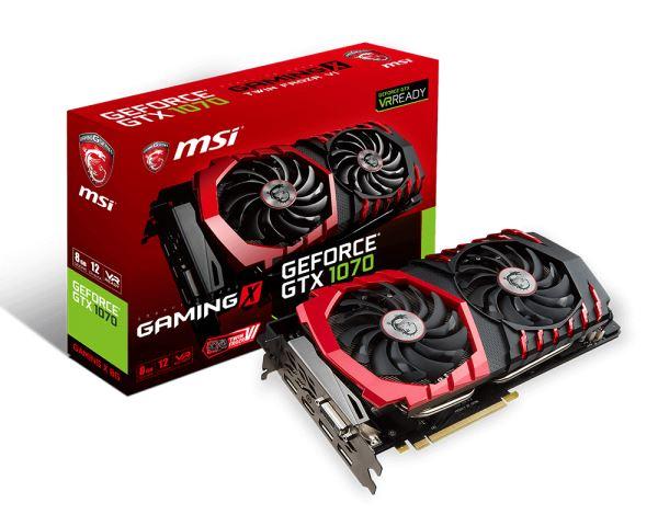 VGA PCIe MSI GTX 1070 GAMING X 8G