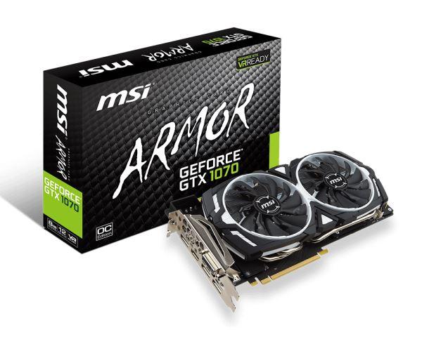 VGA PCIe MSI GTX 1070 ARMOR 8G OC