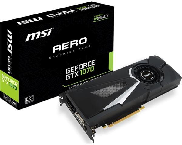 VGA PCIe MSI GTX 1070 AERO 8G OC