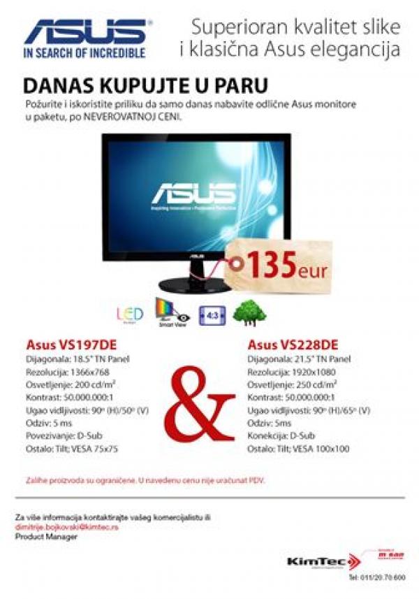 Kupujte u paru ASUS bundle VS197DE+VS228DE