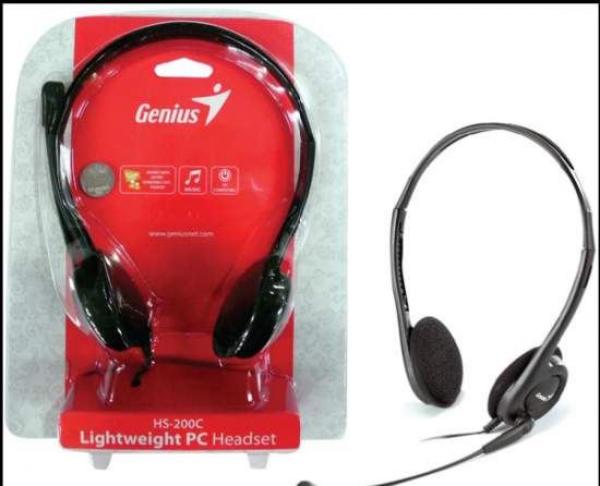 SLUŠALICE Genius HS-200C BLACK