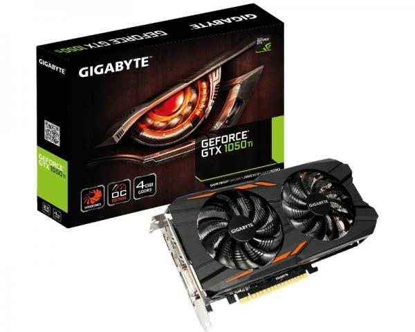 GIGABYTE nVidia GeForce GTX 1050 Ti 4GB 128bit GV-N105TWF2OC-4GD rev.1.0