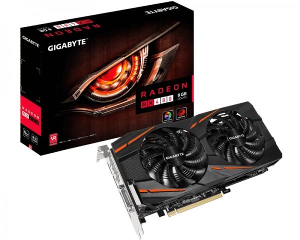 GIGABYTE AMD Radeon RX 480 8GB 256bit GV-RX480WF2-8GD rev.1.0