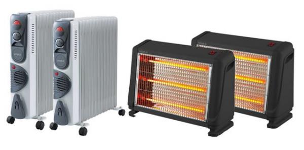 VIVAX radijator × 2 kom + kvarcna grejalica × 2 kom