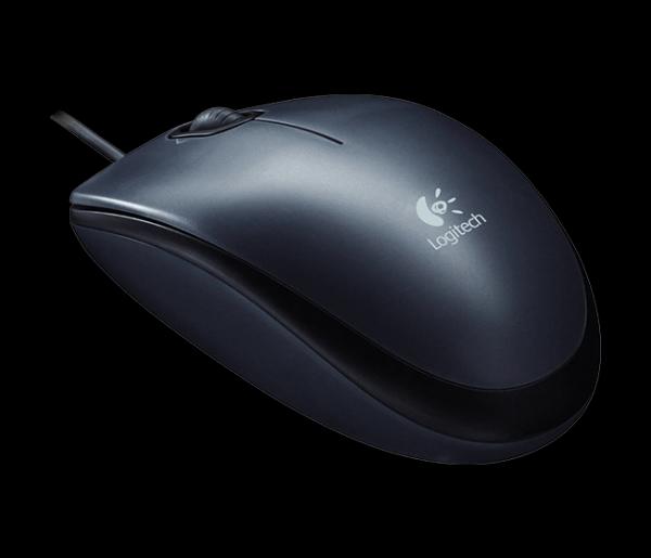 Logitech M100 Optical Corded Mouse, Black