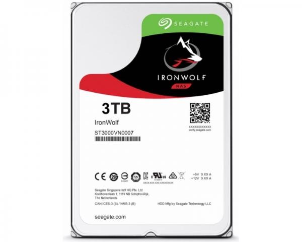 SEAGATE 3TB 3.5 SATA III 64MB ST3000VN007 IronWolf Guardian
