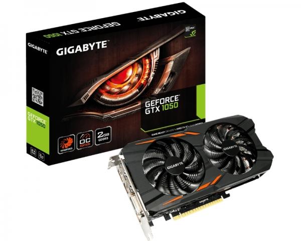 GIGABYTE nVidia GeForce GTX 1050 2GB 128bit GV-N1050WF2OC-2GD rev.1.0