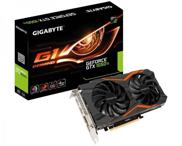 GIGABYTE nVidia GeForce GTX 1050 Ti 4GB 128bit GV-N105TG1 GAMING-4GD rev.1.0