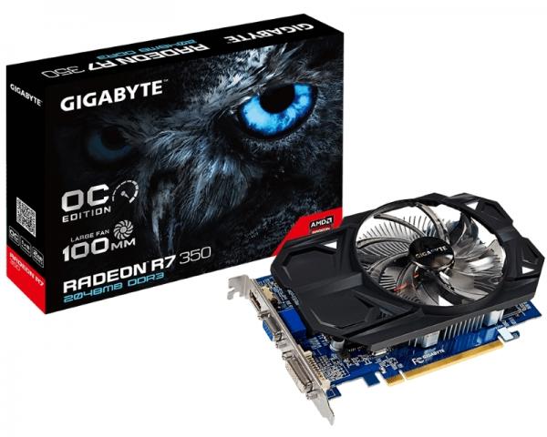 GIGABYTE AMD Radeon R7 350 2GB 128bit GV-R735OC-2GI rev.1.0
