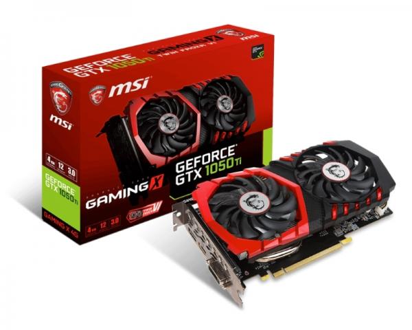 MSI nVidia GeForce GTX 1050 Ti 4GB 128bit GTX 1050 Ti GAMING X 4G