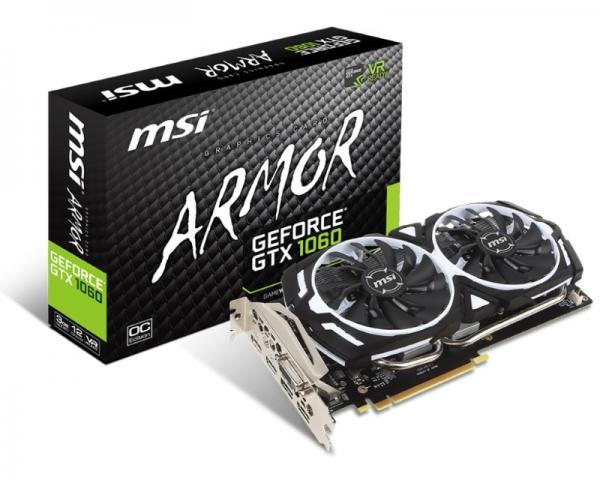 MSI nVidia GeForce GTX 1060 3GB 192bit GTX 1060 ARMOR 3G OCV1